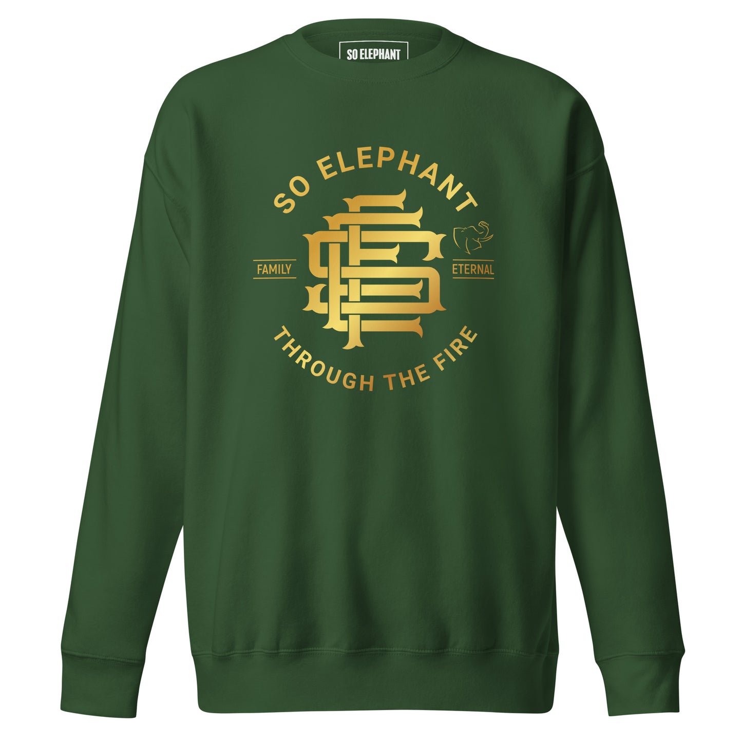 SO ELEPHANT MEN'S "THROUGH THE FIRE" Premium Sweatshirt