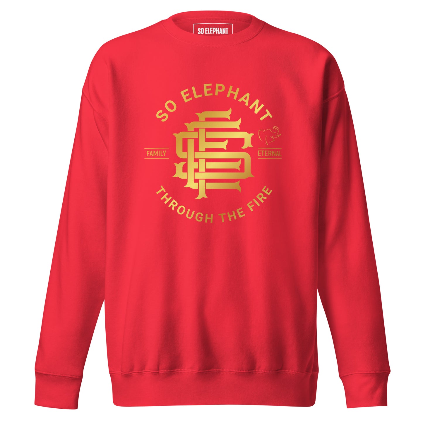 SO ELEPHANT MEN'S "THROUGH THE FIRE" Premium Sweatshirt