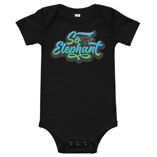 So Elephant Baby Onesie — Legacy Starts Here (Navy)