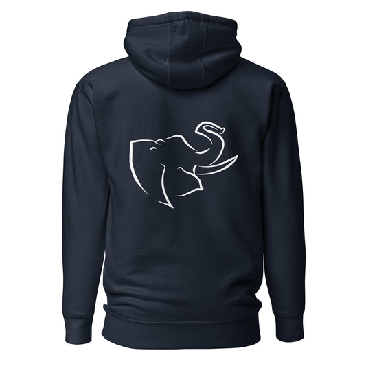 So Elephant Embroidered Logo Hoodie — Big Back Edition