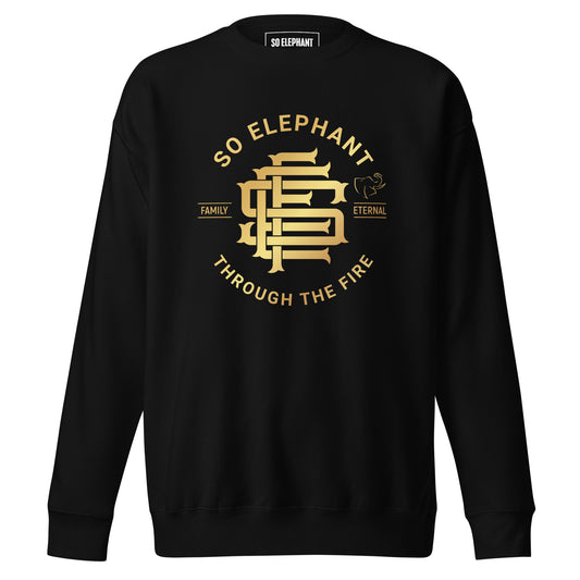 SO ELEPHANT MEN'S "THROUGH THE FIRE" Premium Sweatshirt