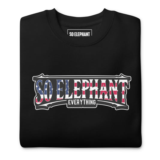 SO ELEPHANT MEN'S "OLD GLORY"  Premium Sweatshirt