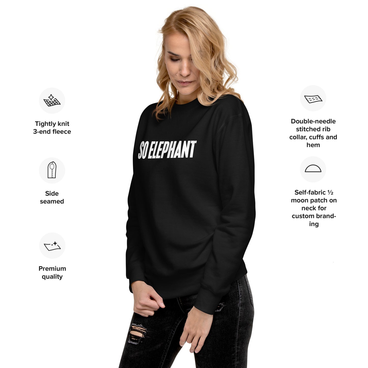 So Elephant Women's Premium Sweatshirt