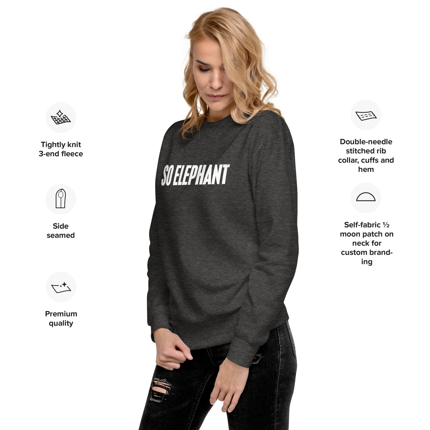 So Elephant Women's Premium Sweatshirt