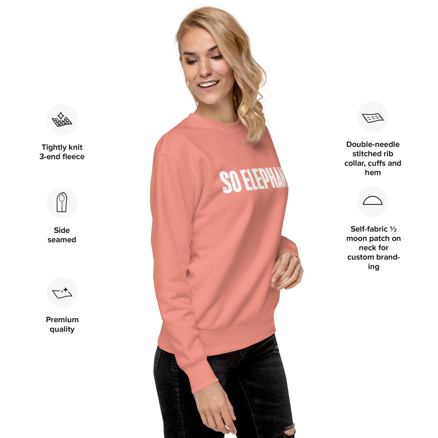 So Elephant Women's Premium Sweatshirt