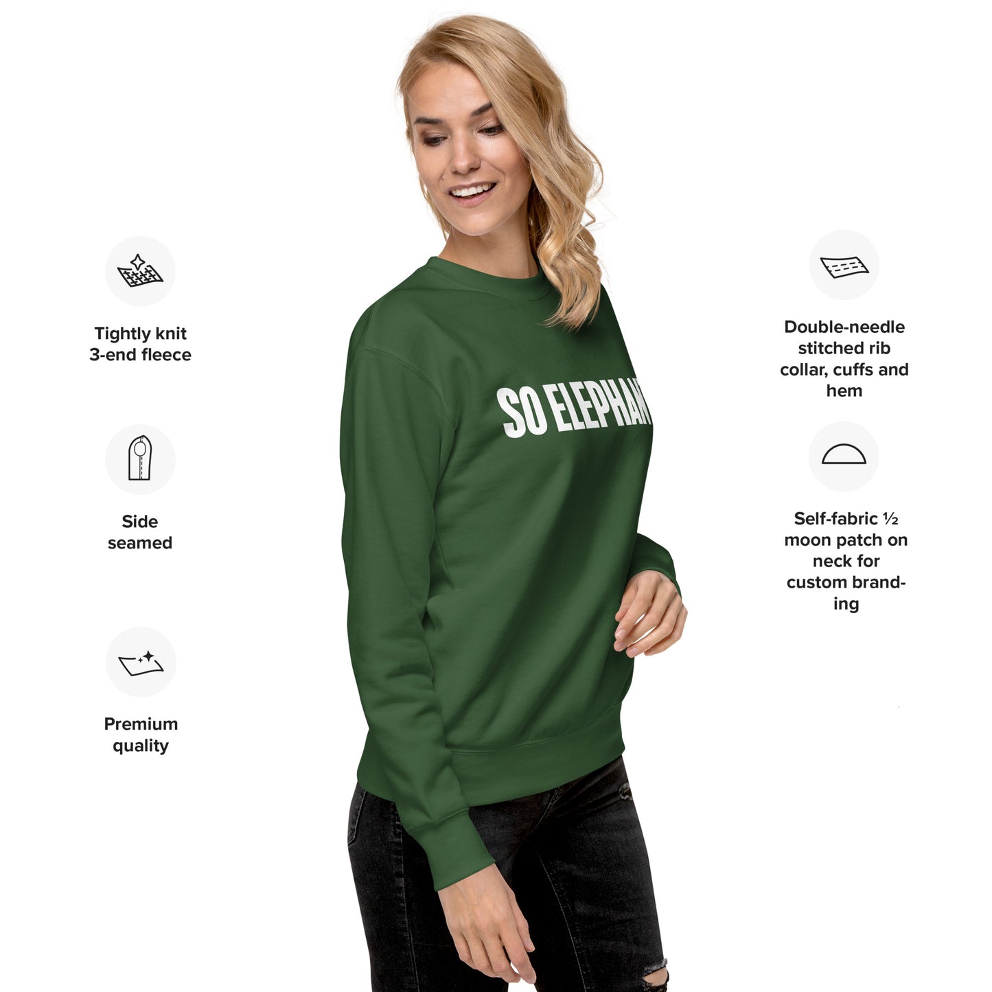 So Elephant Women's Premium Sweatshirt