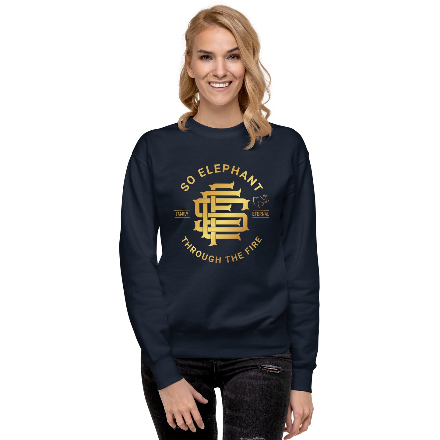 So Elephant Women's Through That Beautiful Fire Sweatshirt