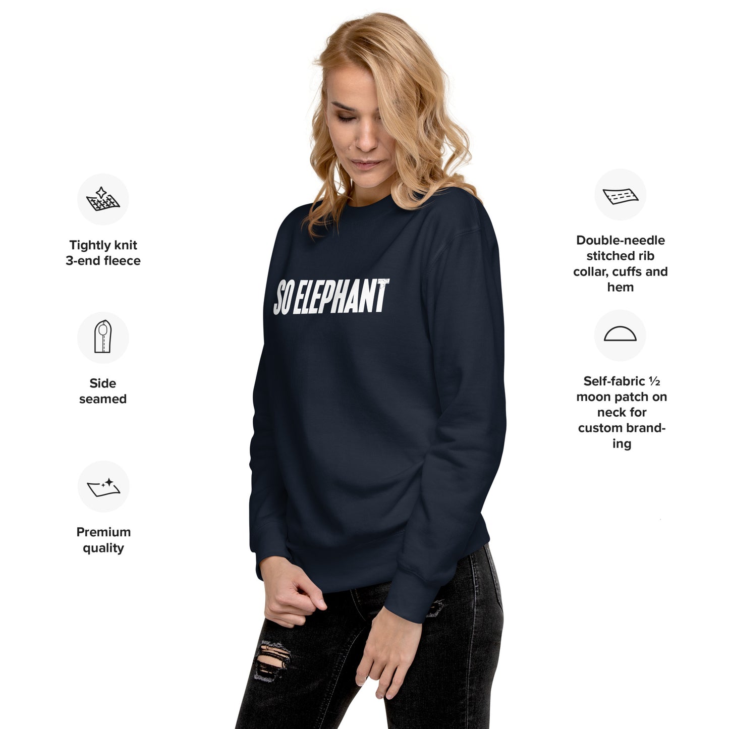 So Elephant Women's Premium Sweatshirt