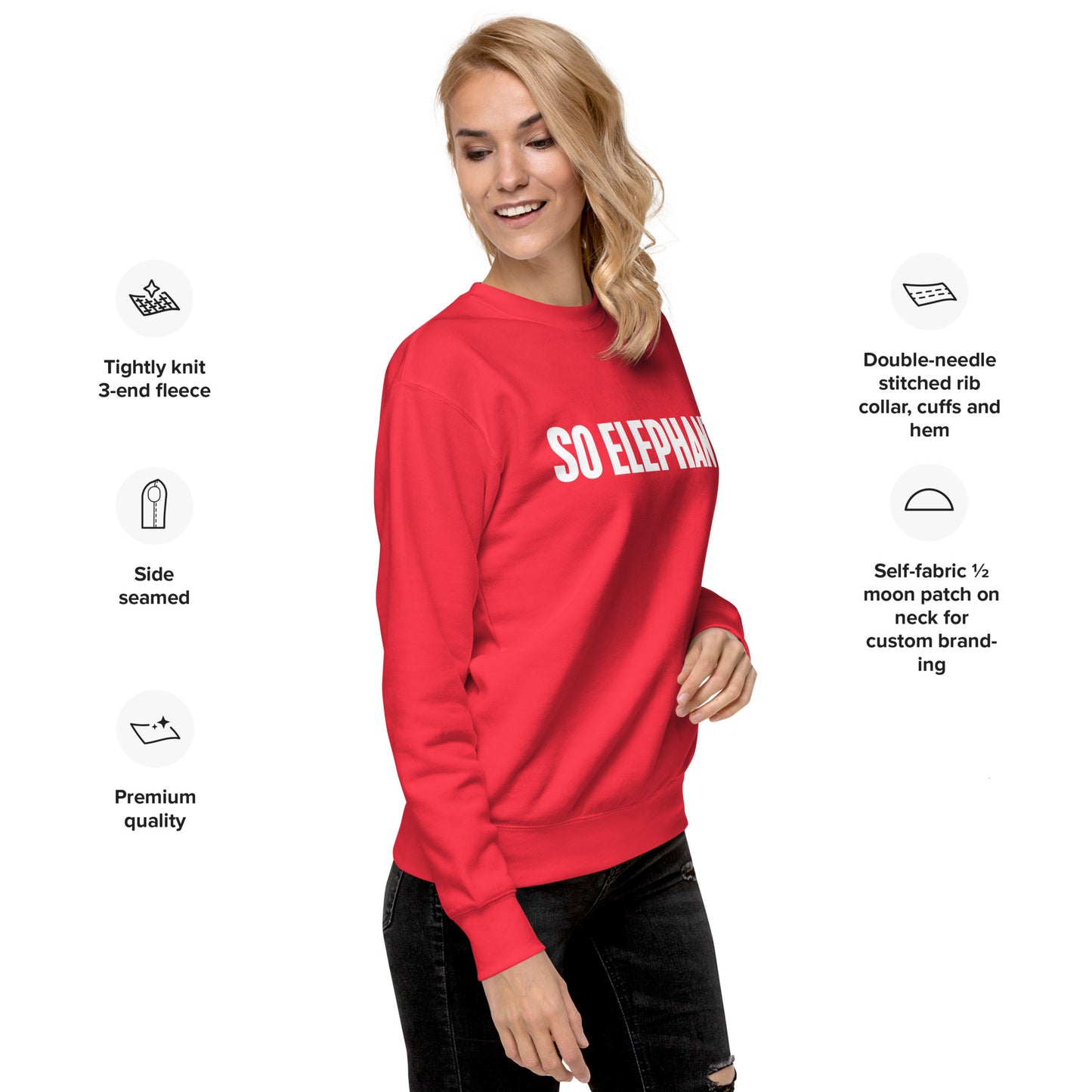 So Elephant Women's Premium Sweatshirt