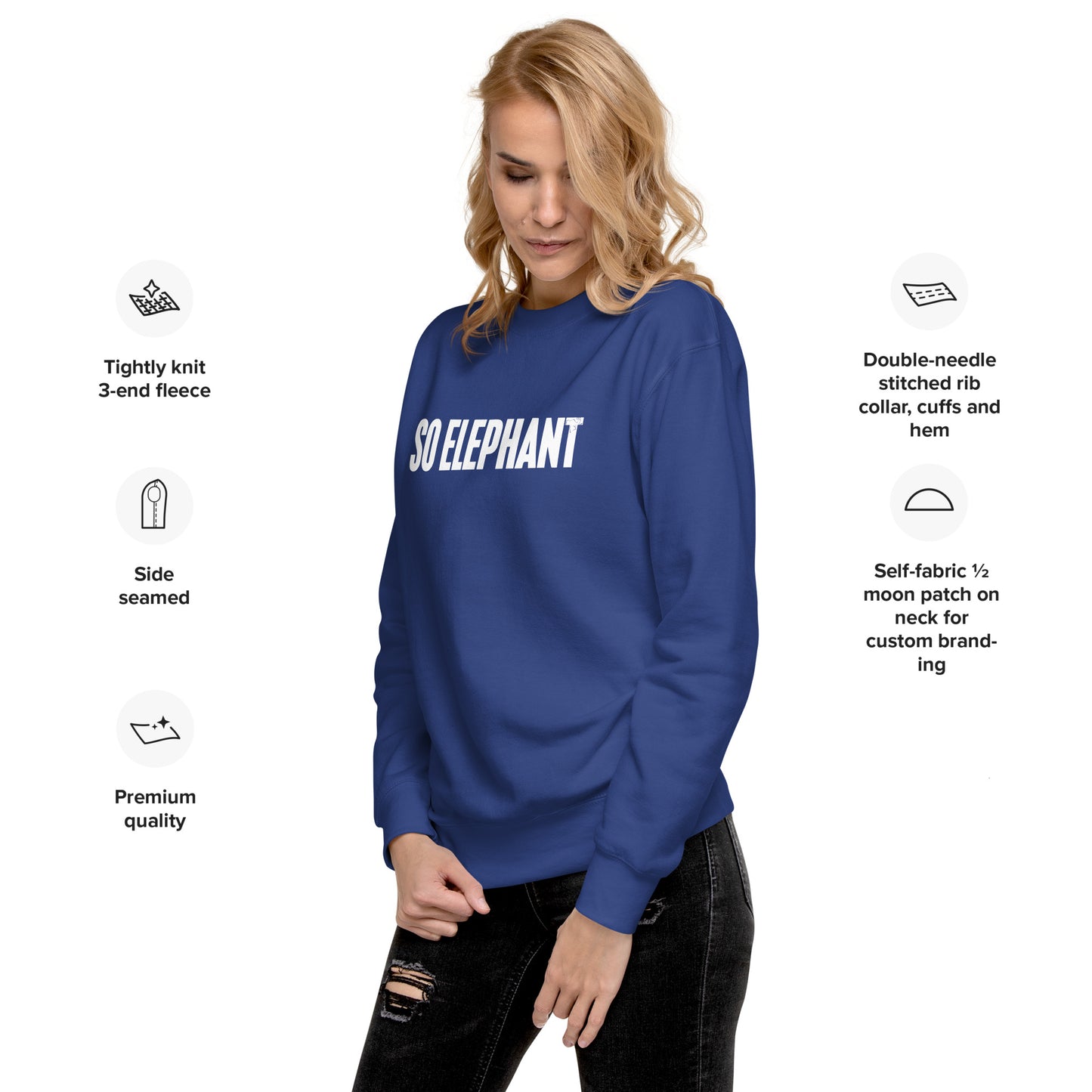 So Elephant Women's Premium Sweatshirt