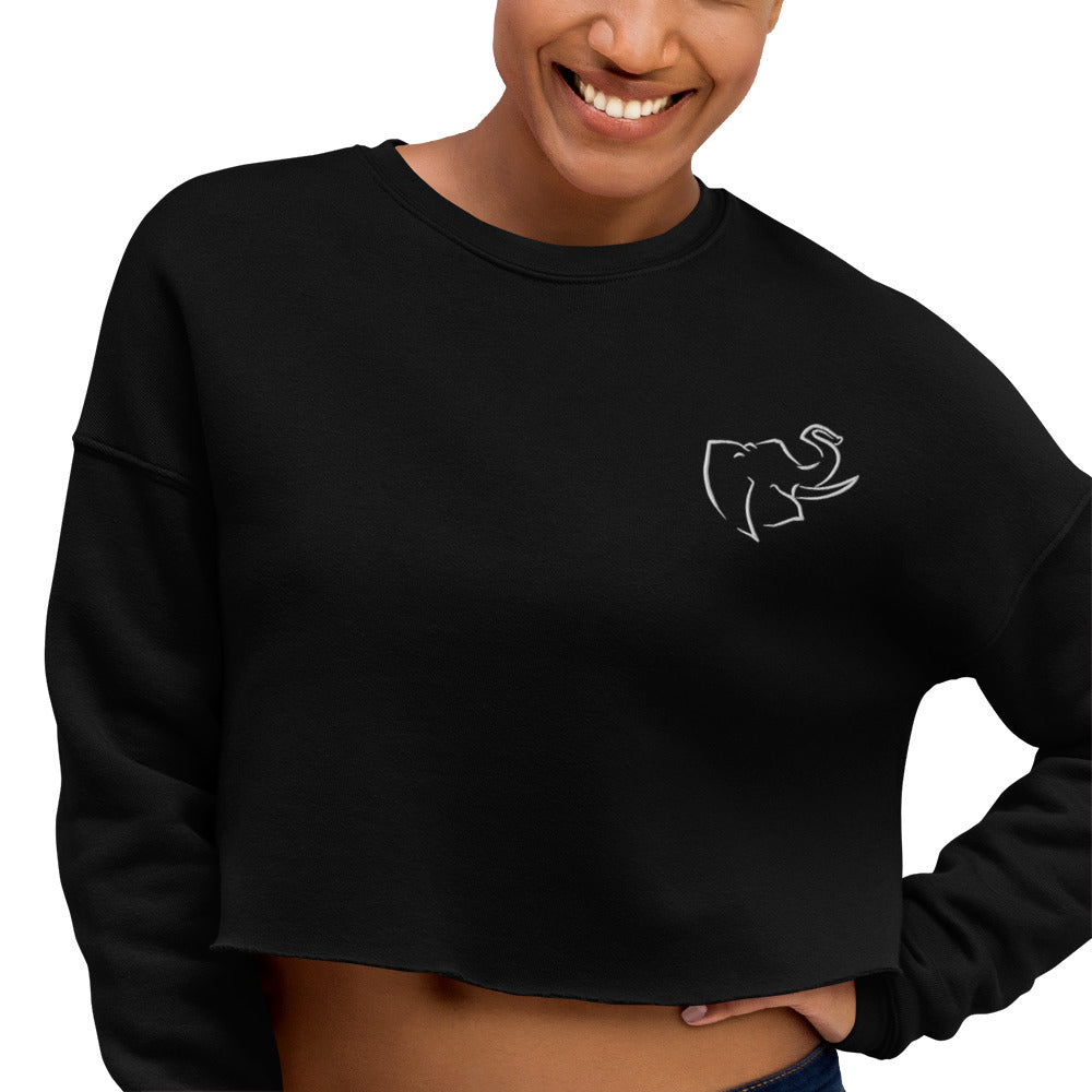 Women's Crop Sweatshirt (Embroidered)