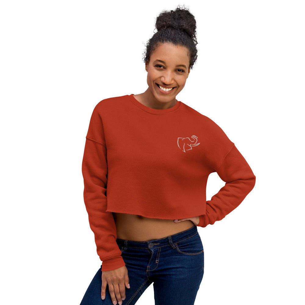 Women's Crop Sweatshirt (Embroidered)