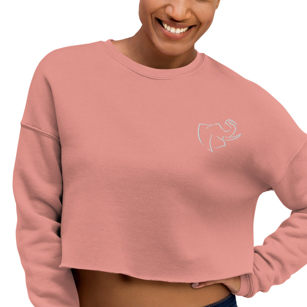 Women's Crop Sweatshirt (Embroidered)
